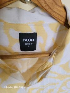 Men's Yellow Floral Print Shirt