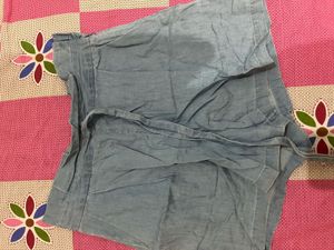 Light Wash Denim Shorts