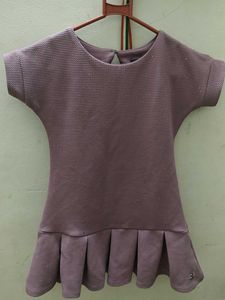 Chic Pleated Hem Dress