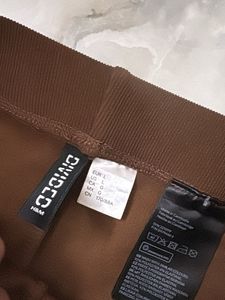 Brown Front Seam Leggings
