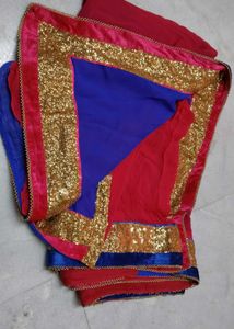 Beautiful pink Saree with Embellished Blouse