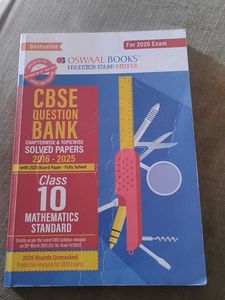 Oswaal CBSE Class 10 Maths Question Bank 2016-2025