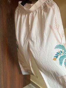 Stylish Printed Palazzo Pant with long kamiz and d