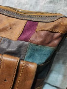 Fossil Boho Patchwork Leather Bag