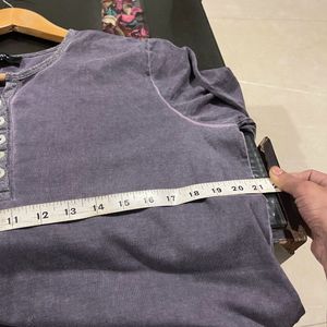 Vintage Wash Henley Top