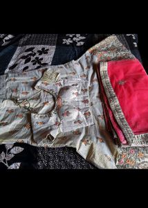 Cream Colour Lehenga