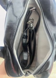 Chic Black Faux Leather Hobo Bag