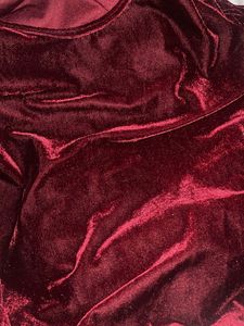 Velvet T-Shirt - Burgundy