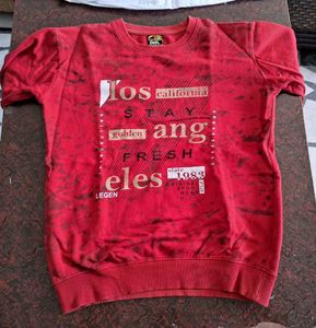 Red Graphic Print sweatshirt