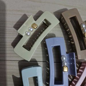 Chunky Y2K Hair Claw Clips Set