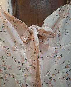 Cider floral mini dress