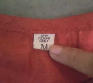 Stylish Coral Kurti with Embroidery