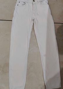 Classic White Denim Jeans