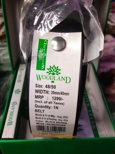 WOODLAND WALLET AND BELT FOR MEN COMBO