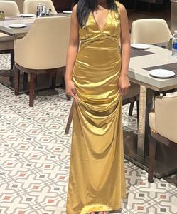 Elegant Gold Maxi Dress