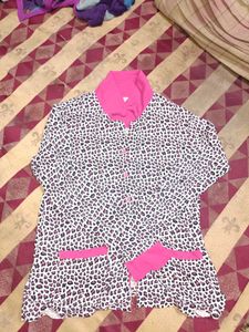 Leopard Print cozy Pajama shirt