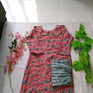 Kurti And Bottom Set