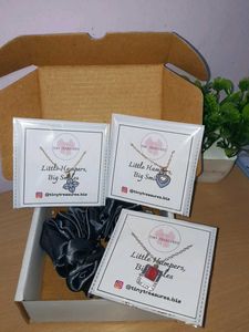 Charming Necklaces Set with Scrunchie