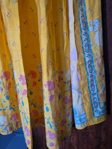 Beautiful Yellow Floral Kurta Set