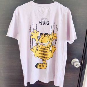 Oversized Garfield Graphic Print T-Shirt