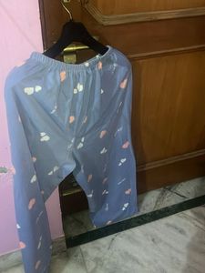 plus size Cute Heart Print Pajama Top