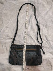 vintage Desigual Black Studded hobo Bag