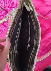 Shiny Metallic Tote Bag