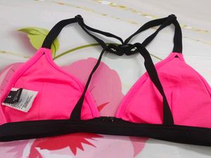 (1100)Pink Sports Bra