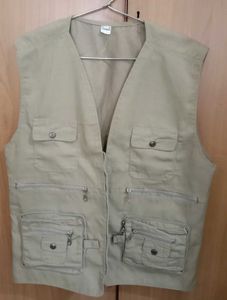 Men's Khaki Utility Vest