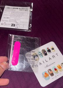 SHEIN Cute Cat Press-On Nail Set