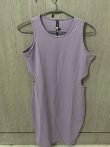 Lilac Bodycon Mini Dress