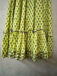 Beautiful Yellow Floral long kurta
