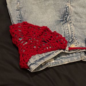spiderman crochet bandana/belt