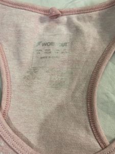 Pink Racerback Athletic Tank Top