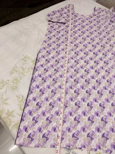 Pretty Purple Printed Kurta with pant