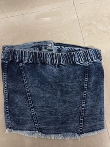 Denim Tube Top