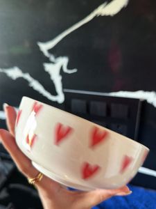 Cute Heart Bow Ceramic Bowl