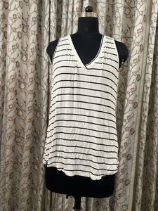 Striped V-Neck Tank Top
