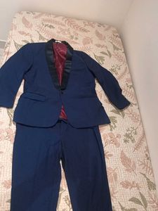 Men's Blue Suit Jacket and Pants