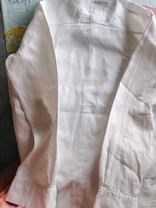 Men's White Textured Casual Shirt and   T shir