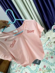 Cute Pink fitted top M size