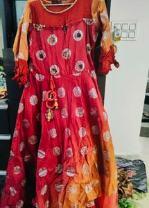 Elegant Ethnic Gown with Unique Design