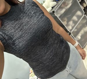 Sleeveless Mock Neck Top