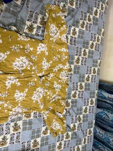 Floral Print Mustard Top