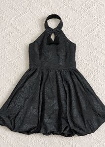 Elegant Black Floral Dress