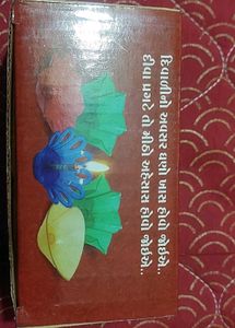 Colorful Flower Reflection / Shadow Diya Set