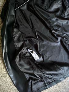 Mango oversize leather jacket