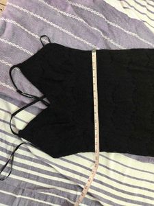 Forever 21 Elegant Black Lace Maxi Dress