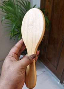 Wooden Bristle Hair Brush and massager