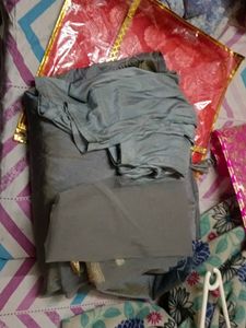 Grey Embroidered Gown
